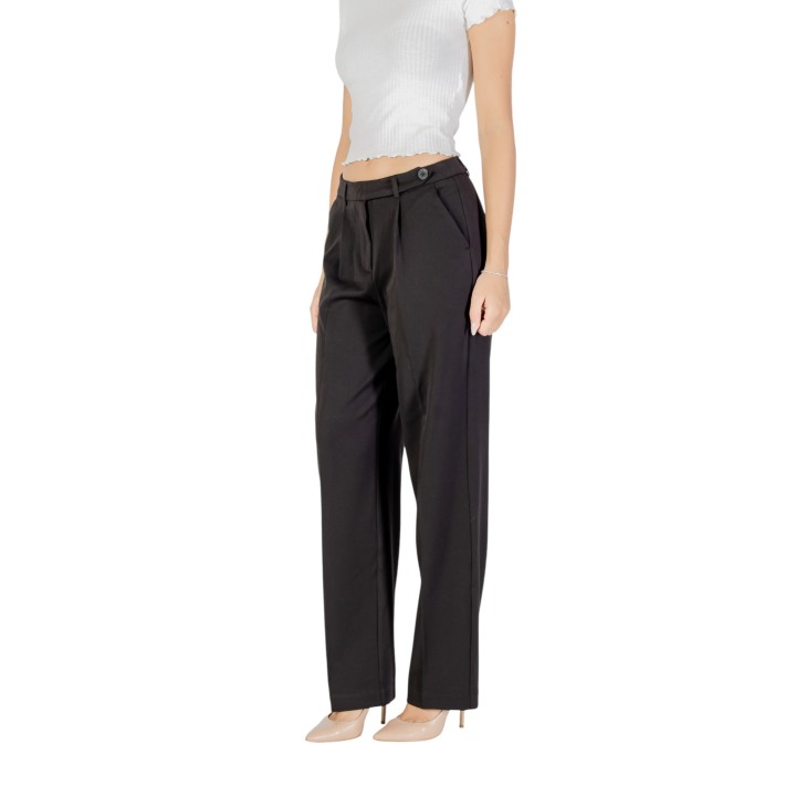 Only pantalón de mujer negro 15351108 vista de tres cuartos
