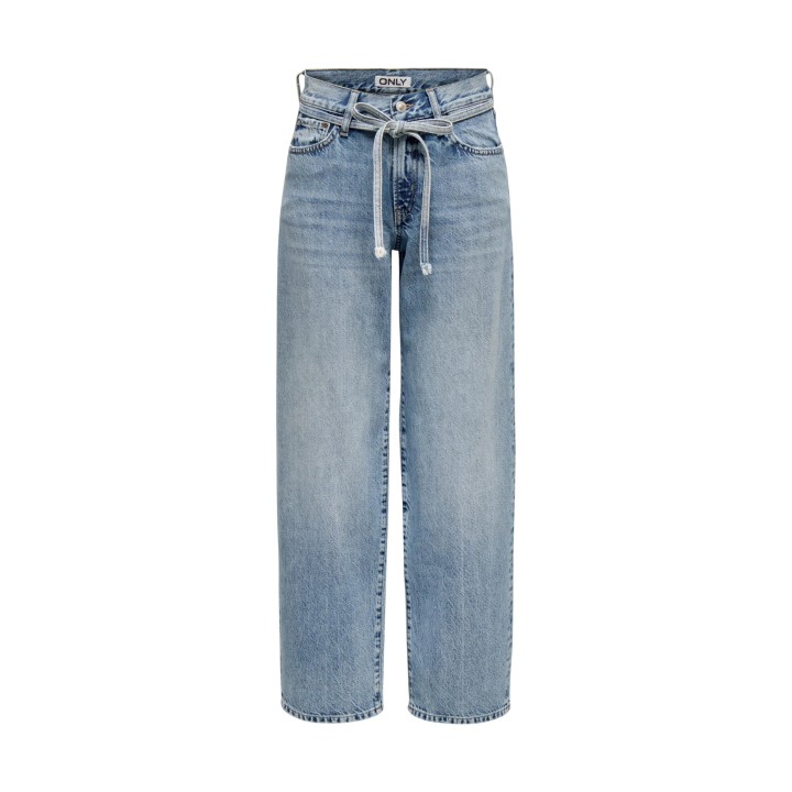 Vaqueros Only de mujer en denim claro detalle frontal