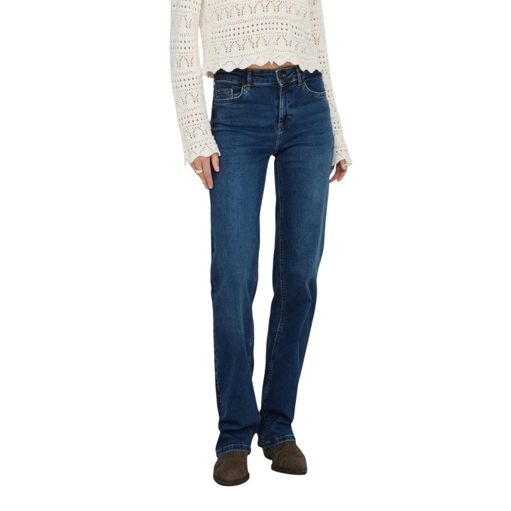 Only vaqueros de mujer azul denim modelo ONLBLUSH vista frontal