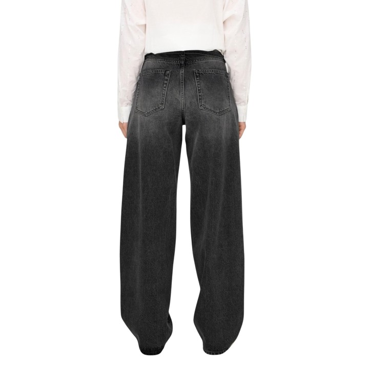 Vaqueros Only de mujer negros en denim vista posterior con bolsillos traseros