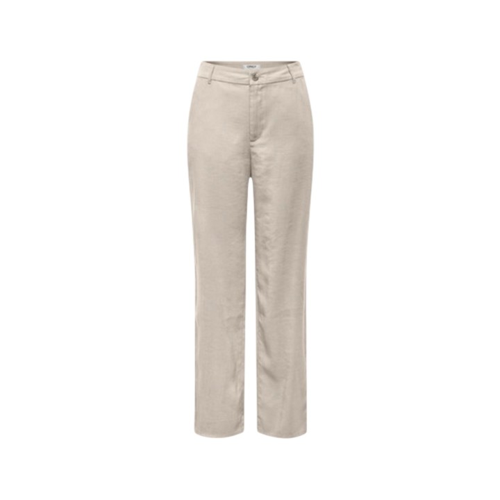 Pantalón beige de mujer Only Onlaris Life 15364126 vista frontal