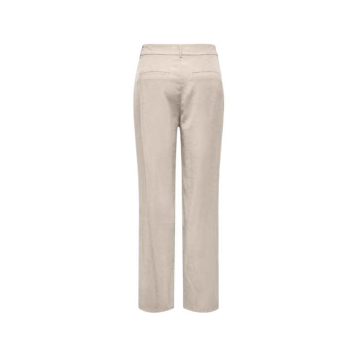 Pantalón beige de mujer Only Onlaris Life 15364126 vista posterior