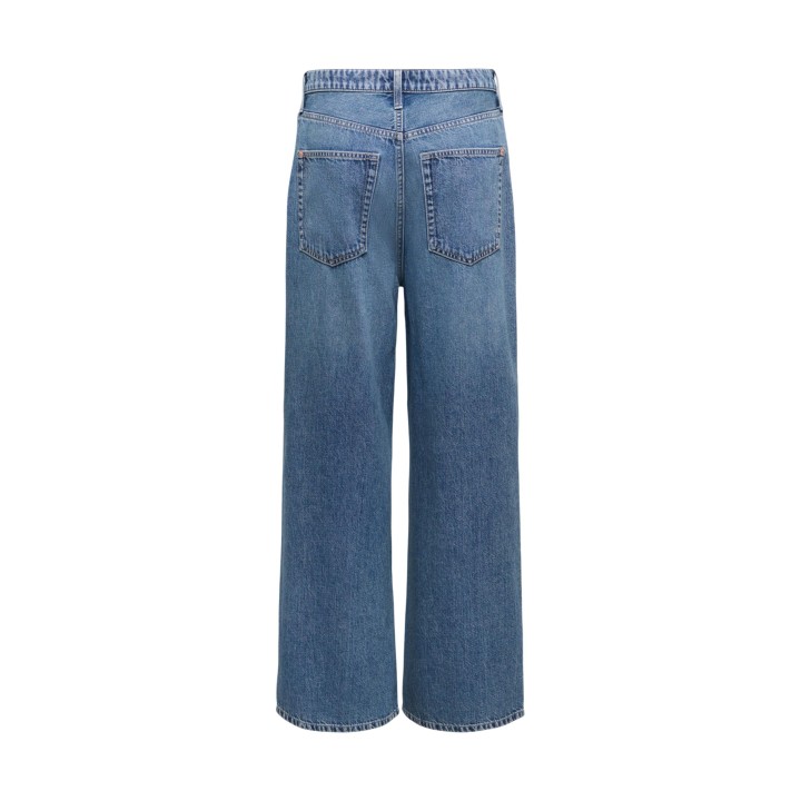 Vaqueros Only de mujer en denim azul de pierna ancha vista posterior