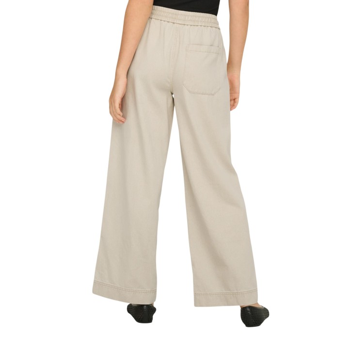 Only pantalón de mujer Onlmaisa 15367380 color crema vista posterior