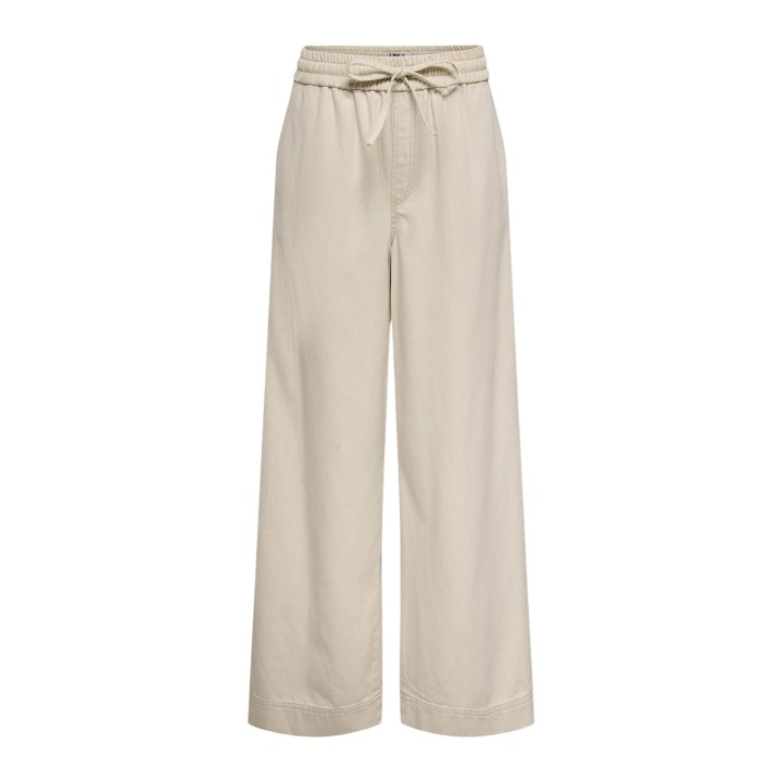 Only pantalón de mujer Onlmaisa 15367380 color crema vista frontal de la prenda
