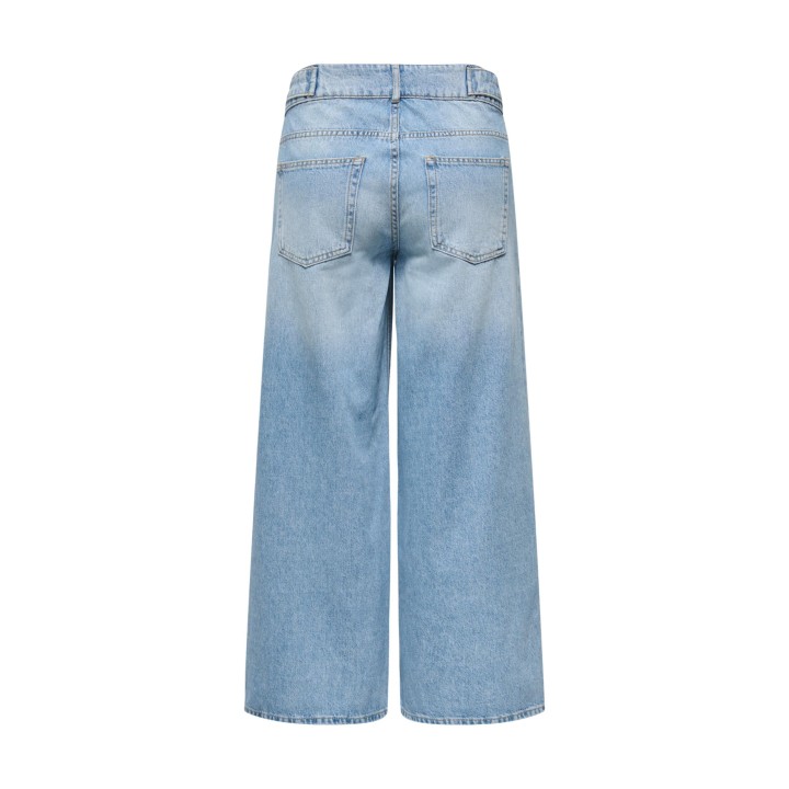 Only vaqueros de mujer Reg Wide de denim azul claro vista posterior