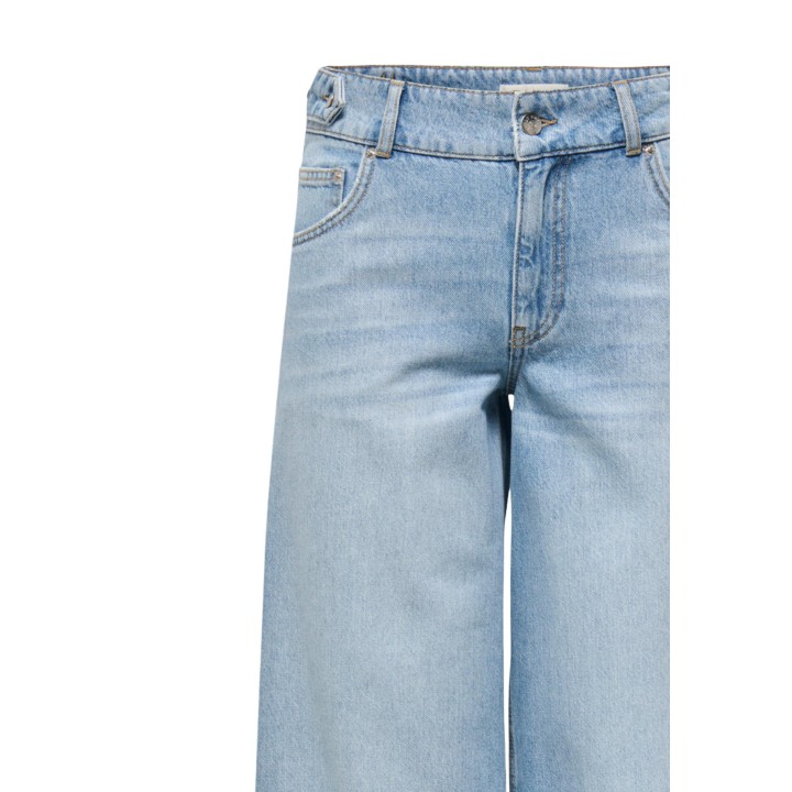 Detalle frontal de vaqueros Only Reg Wide de denim azul claro para mujer