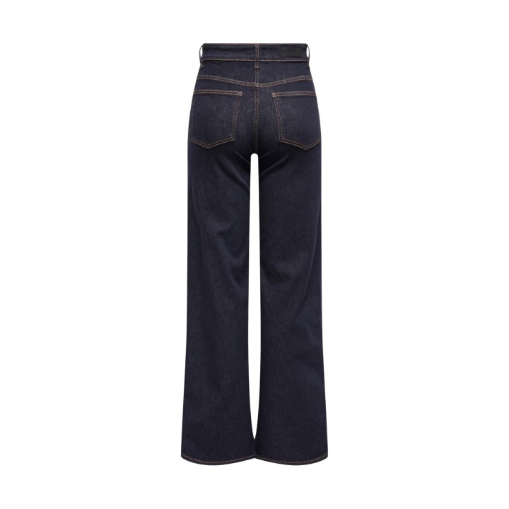 Only vaqueros de mujer azul oscuro de denim vista posterior