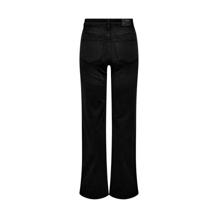 Only vaqueros de mujer negros de denim vista posterior