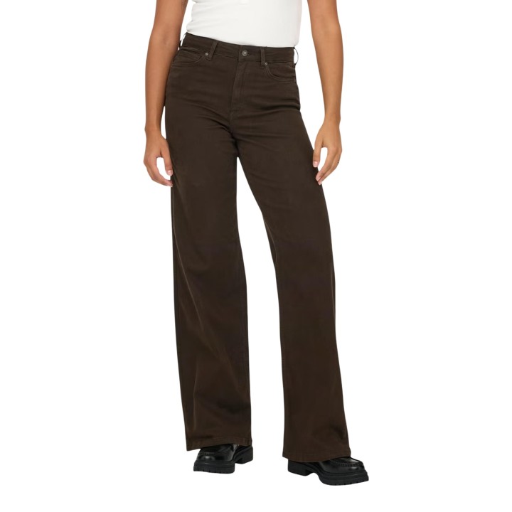 Only vaqueros de mujer Madison Blush marrón oscuro vista frontal
