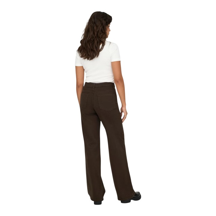 Only vaqueros de mujer Madison Blush marrón oscuro vista posterior