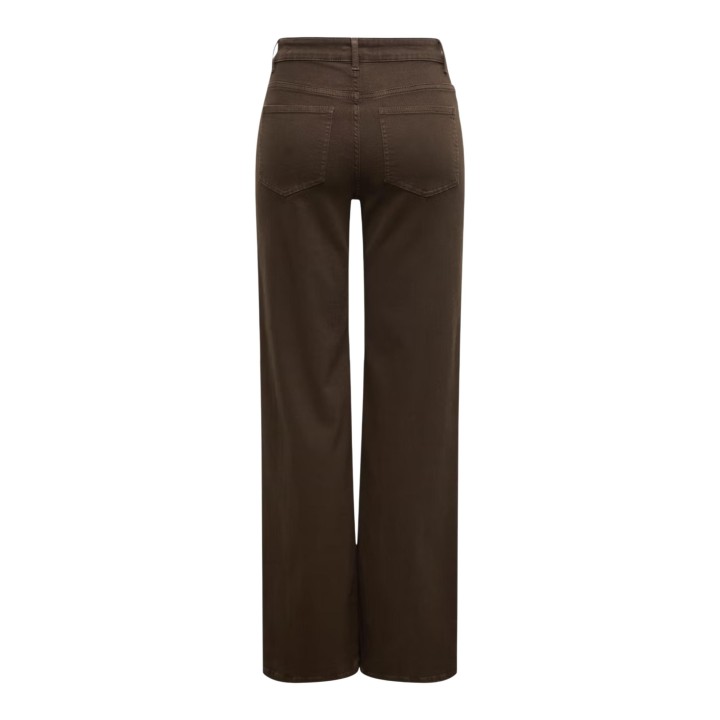 Only vaqueros de mujer Madison Blush marrón oscuro detalle posterior