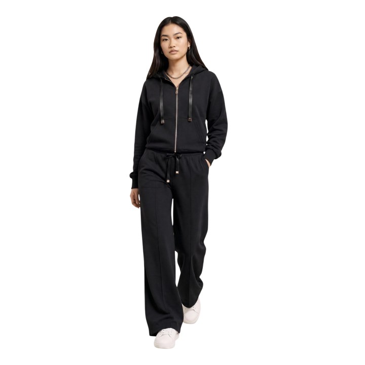 Only pantalón de mujer negro 15380274 en vista frontal de tres cuartos
