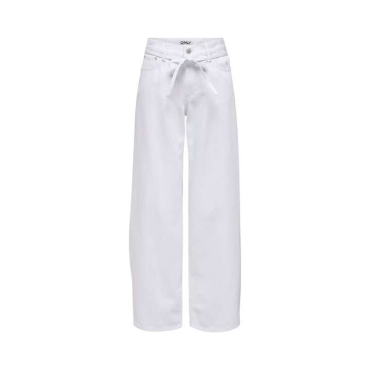 Only vaqueros de mujer blancos de denim detalle frontal