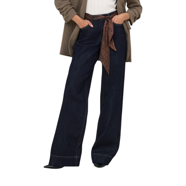 Vaqueros de mujer Only en denim azul oscuro vista frontal