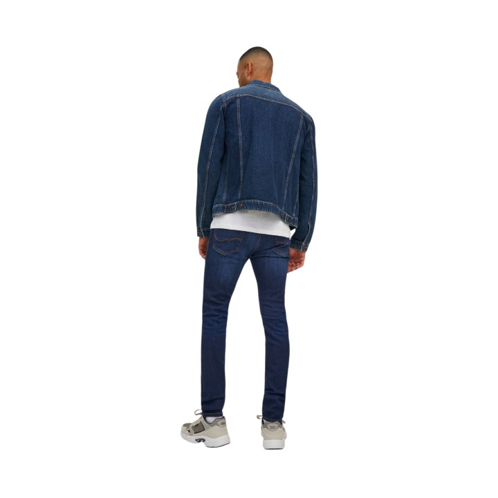 Jack Jones vaqueros de hombre azul denim 12110056 vista posterior en modelo