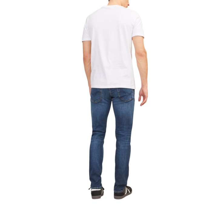 Vaqueros Jack Jones de hombre en denim azul vista posterior