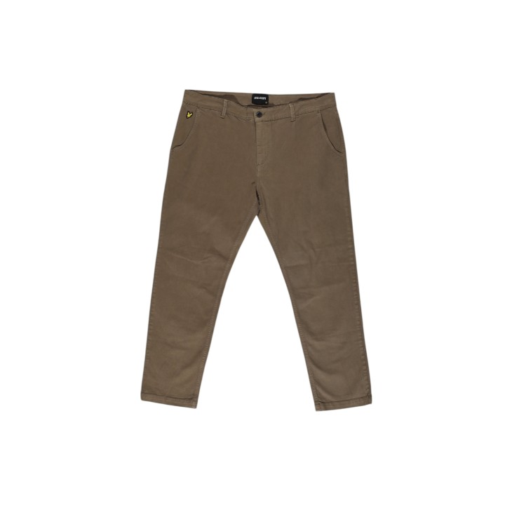 Pantalón de hombre Lyle & Scott TR025IT beige oscuro vista frontal