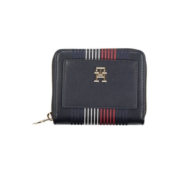 Cartera azul de polietileno para mujer Tommy Hilfiger vista frontal