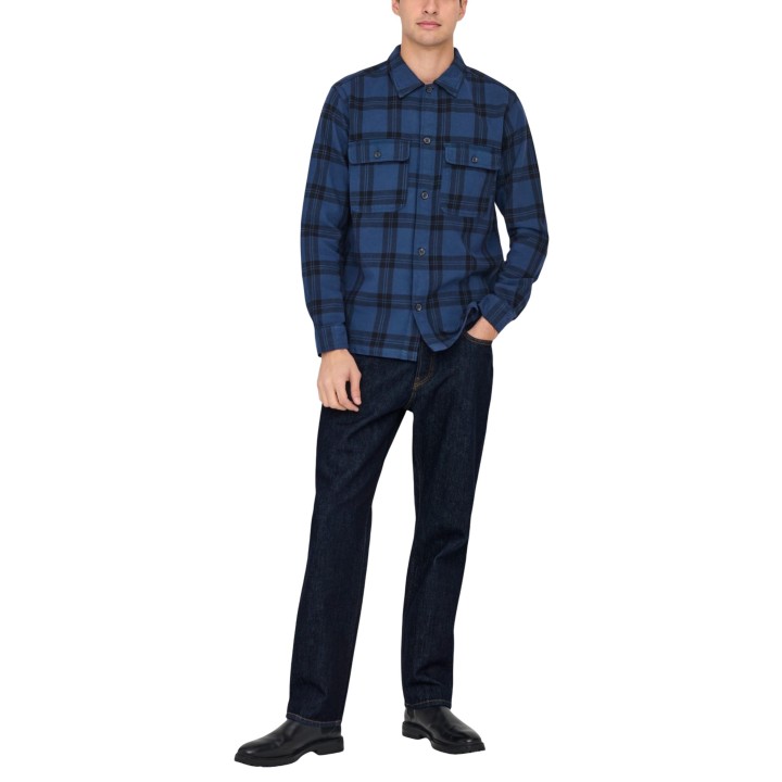 Only & Sons vaqueros de hombre azul oscuro en denim vista frontal