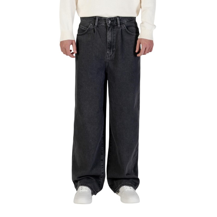 Only & Sons vaqueros de hombre negros en denim modelo Onscarl Balloon vista frontal