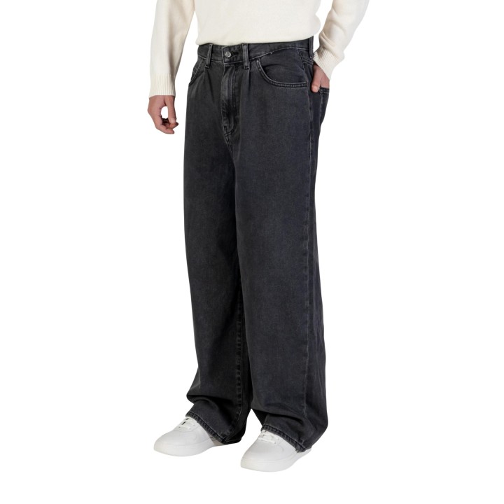 Only & Sons vaqueros de hombre negros en denim modelo Onscarl Balloon vista de tres cuartos