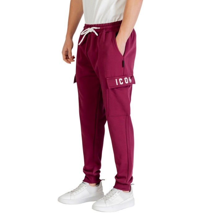 Icon pantalón de hombre bordeaux ICUF2W6P002 vista lateral