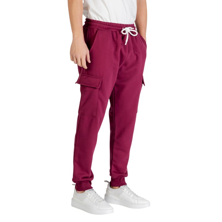 Icon pantalón de hombre bordeaux ICUF2W6P002 vista tres cuartos