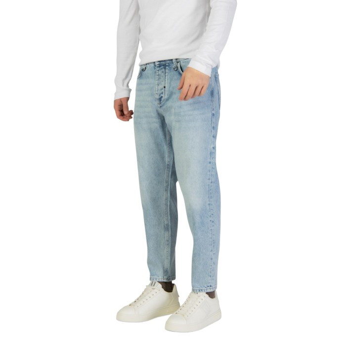 Antony Morato vaqueros de hombre en denim claro vista de tres cuartos