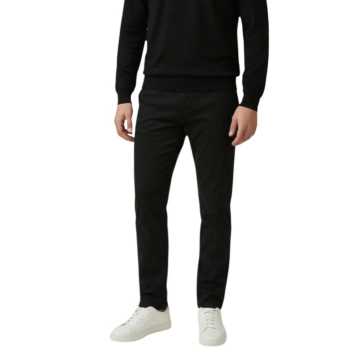 Antony Morato pantalón slim fit de hombre negro vista frontal