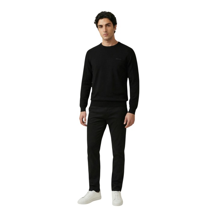 Antony Morato pantalón slim fit de hombre negro vista frontal completa