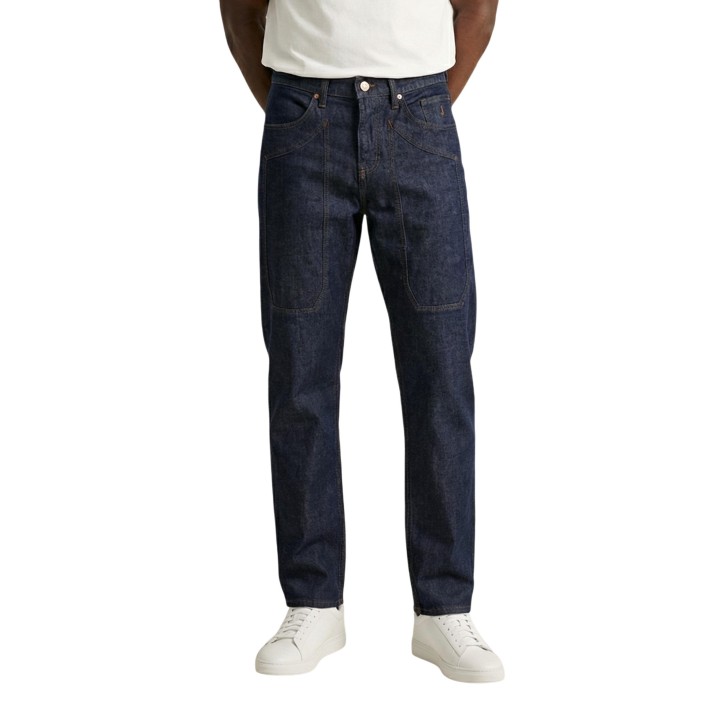 Jeckerson vaqueros de hombre John en denim azul oscuro vista frontal