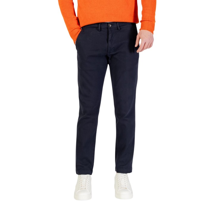 Borghese pantalón chino de hombre azul 5WPA01 11CO101 vista frontal