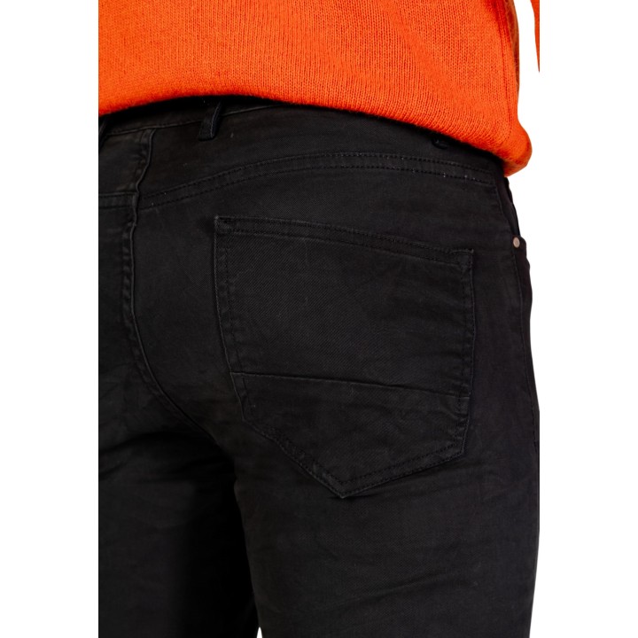 Detalle del bolsillo posterior del pantalón Borghese 3WPAZ3 TW-31 en antracita