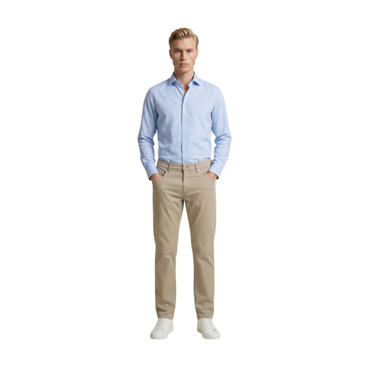 Guess pantalón de hombre beige claro Angels M6GAN2 W1698 vista frontal