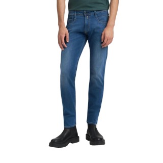 Vaqueros Replay de hombre en denim azul vista frontal