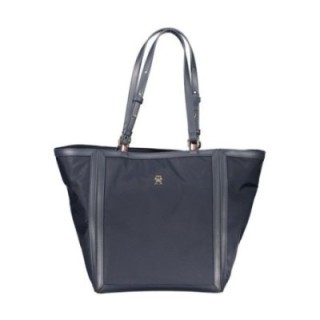 bolso tote azul de poliéster reciclado para mujer Tommy Hilfiger vista frontal