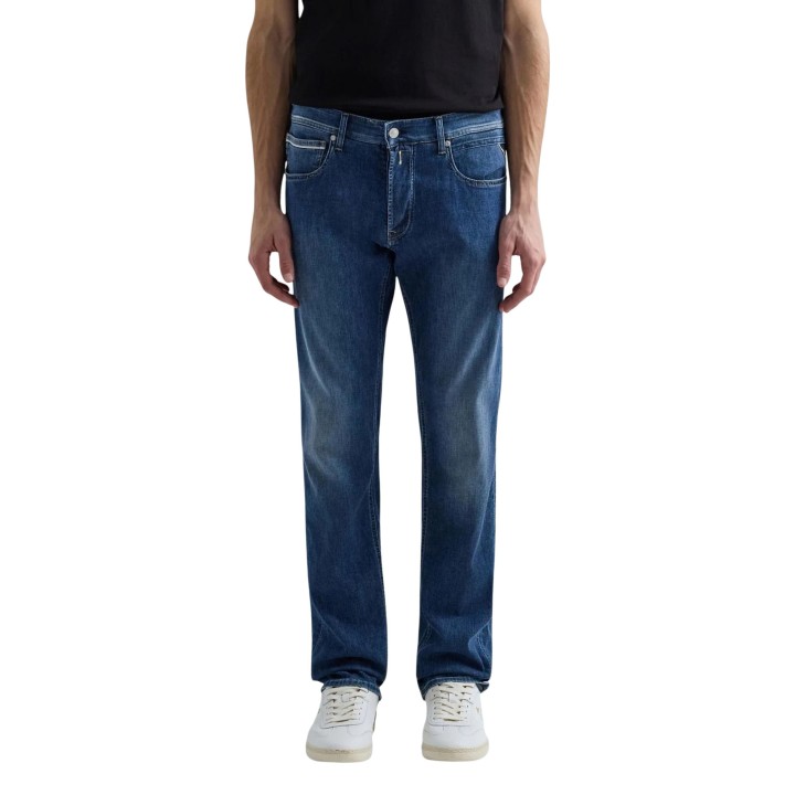 Replay vaqueros de hombre denim azul MA972J.000.785 154 vista frontal