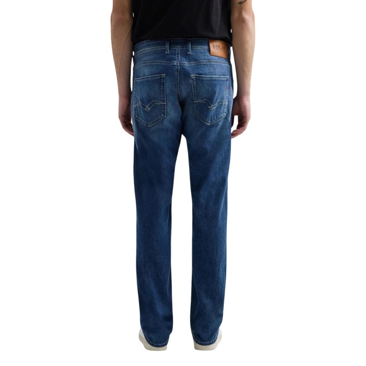Replay vaqueros de hombre denim azul MA972J.000.785 154 vista posterior
