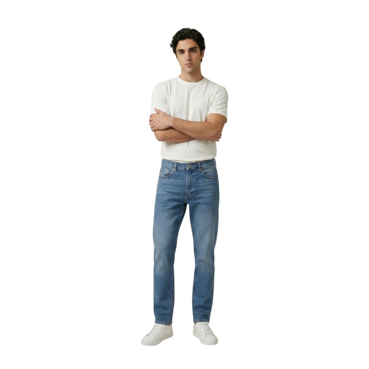 Levi's 511 Slim Waterfall Cool vaqueros de hombre en denim azul vista frontal