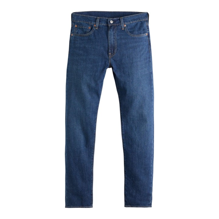 Detalle frontal de vaqueros Levi's 512 Slim Taper índigo para hombre