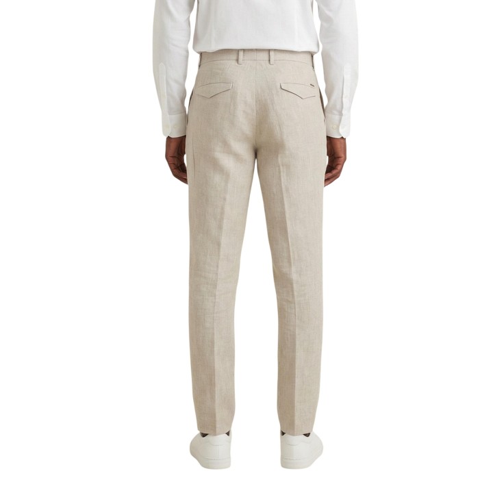Pantalón de hombre Gianni Lupo beige claro GL010BD-S26 vista posterior