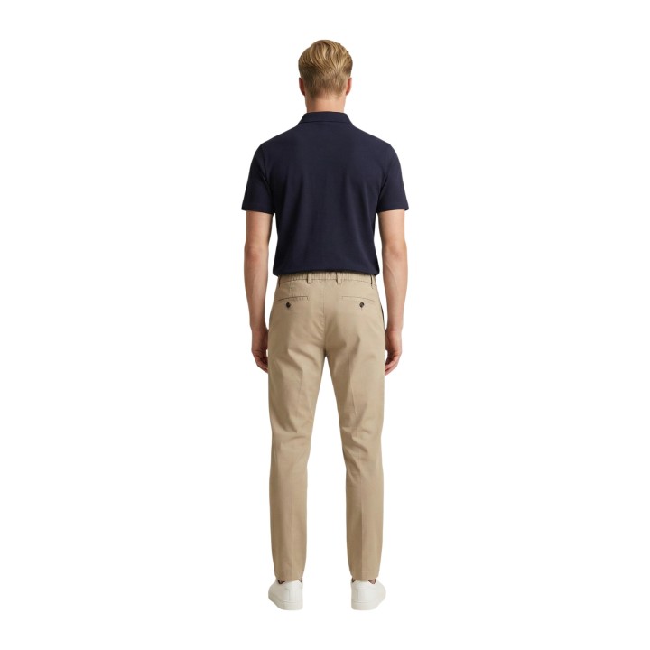 Pantalón de hombre YOS beige T9172TS-100010 vista posterior