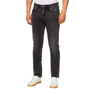 Calvin Klein Jeans vaqueros de hombre gris oscuro de algodón vista frontal