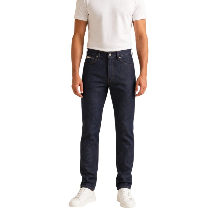 Vaqueros de hombre Calvin Klein Jeans indigo de denim vista frontal
