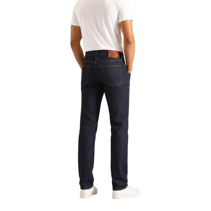 Vaqueros de hombre Calvin Klein Jeans indigo de denim vista posterior