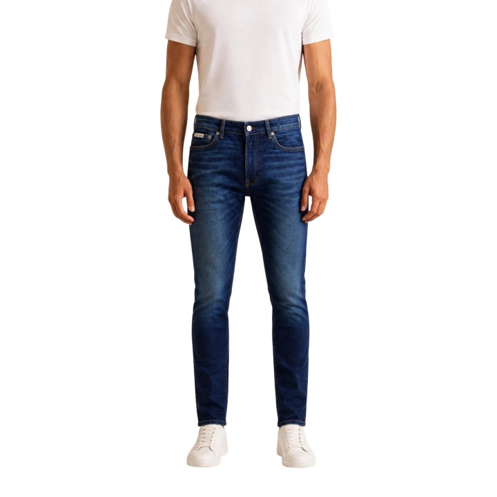 Calvin Klein Jeans vaqueros azules de hombre en denim vista frontal