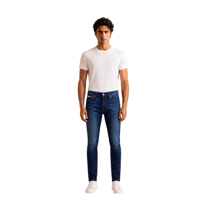 Calvin Klein Jeans vaqueros azules de hombre en denim vista frontal