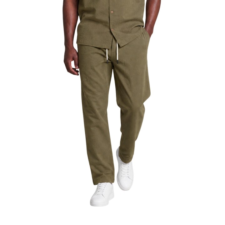 Hydra Clothing pantalón de hombre verde oliva SLE6PT002081U en vista frontal