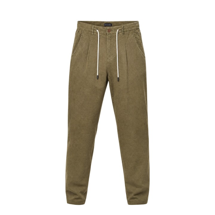 Hydra Clothing pantalón de hombre verde oliva SLE6PT002081U en vista frontal